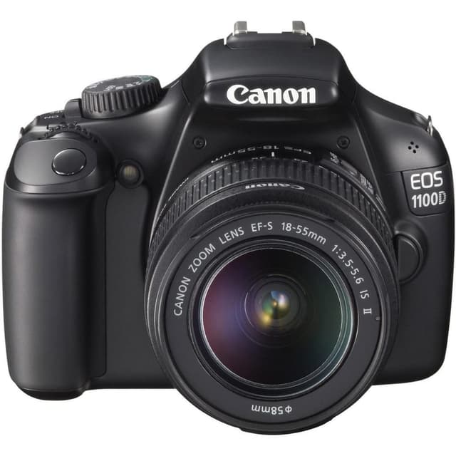 EOS 1100D Spiegelreflexkamera - Schwarz + Canon EF-S 18-55 mm f/3.5-5.6 IS Objektiv · Hauptbild