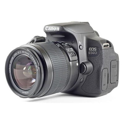 EOS 650D SLR - Black + Canon Canon Zoom Lens EF-S 18-55 mm f/3.5-5-6 IS STM f/3.5-5-6 