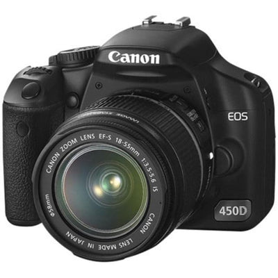 EOS 450D SLR - Black + Canon Canon EF-S 18-55mm f/3.5-5.6 IS II f/3.5-5.6 