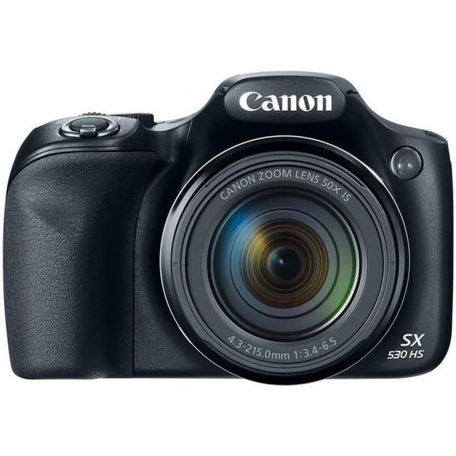 Bridge PowerShot SX530 HS Camera - Black + Canon Zoom Lens 50-IS 24–1200mm f/3.4-6.5 f/3.4-6.5  · main image