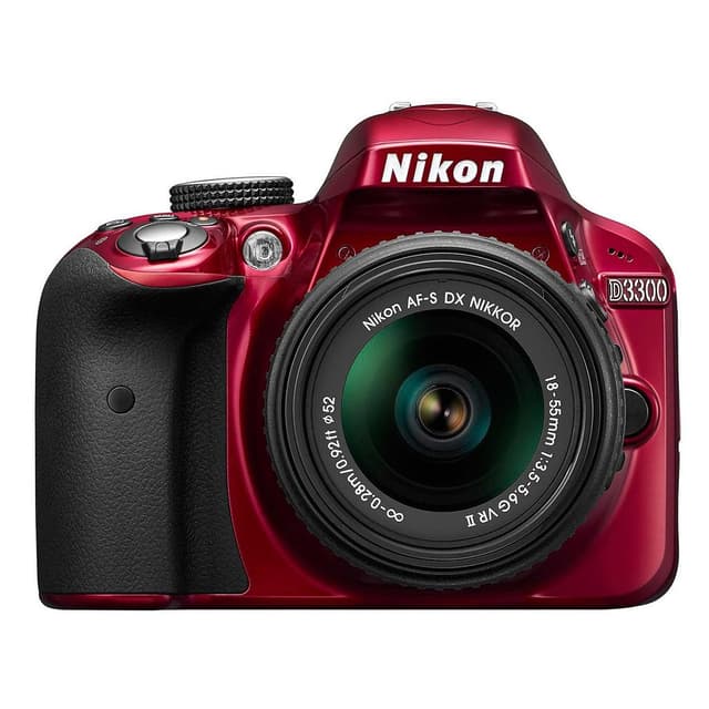 Nikon D3300 - Rot + AF-S DX Nikkor 18-55mm f/3.5-5.6 G VR | Camera Market · Hauptbild