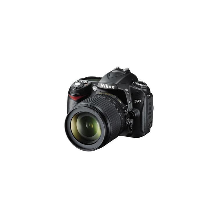 Nikon D90 Spiegelreflexkamera - Schwarz + Nikon AF-S DX Nikkor 18-55mm f/3.5-5.6G VR Objektiv · Hauptbild