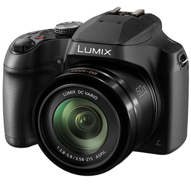 Lumix DC-FZ80 Bridge-Kamera – Schwarz + Lumix DC Vario ASPH 20–1200 mm f/2,8–5,9 · Hauptbild