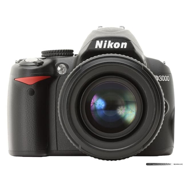 SLR D3000 - Schwarz + Nikon AF-S DX Nikkor 18-70mm f/3.5-4.5G IF-ED f/3.5-4.5 · Hauptbild