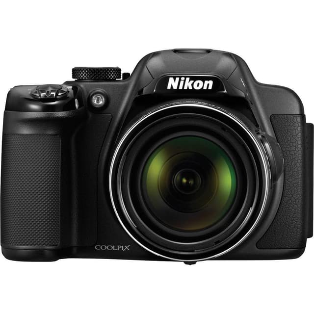 CoolPix P520 - Schwarz + Nikon Nikkor 42-facher optischer Weitwinkelzoom ED VR 4,3–180 mm f/3,0–5,9 · Hauptbild