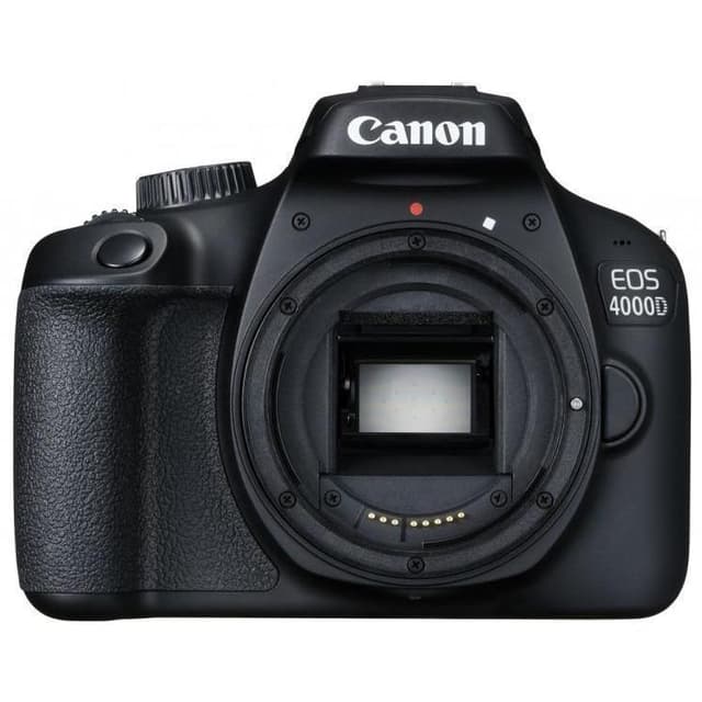 EOS 4000D SLR – Schwarz + Canon Canon Zoom-Objektiv EF-S 18–55 mm f/3,5–5,6 III + Zoom-Objektiv EF 75–300 mm f/4–5,6 III f/3,5–5,6 + f/4–5,6 · Hauptbild