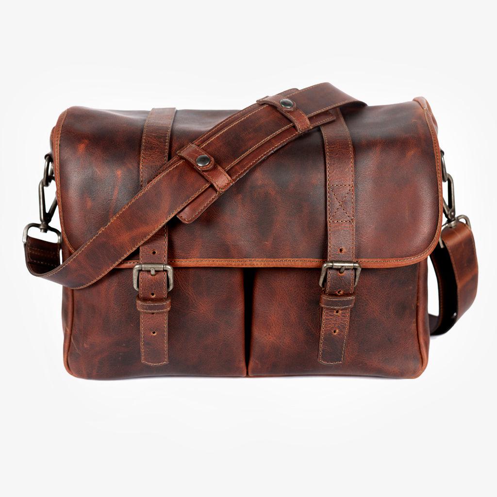 Roma Cognac Leder Kameratasche · main image