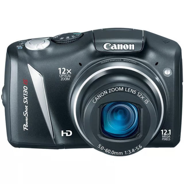 Canon PowerShot SX130 IS – Schwarze Bridge-Kamera · Hauptbild