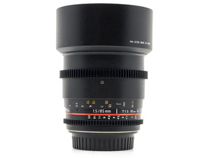 Walimex Pro 85mm T1.5 - Canon EF Fit - segunda mano - excelente estado - foto principal - SKU 3775492 - Camera Market