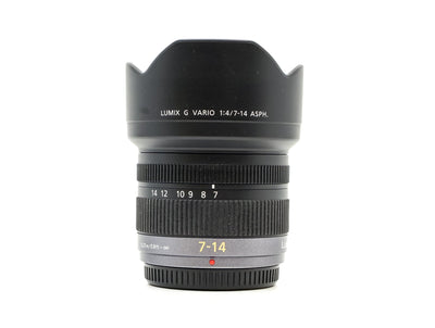 Panasonic Lumix G Vario 7-14mm f/4 ASPH de segunda mano
