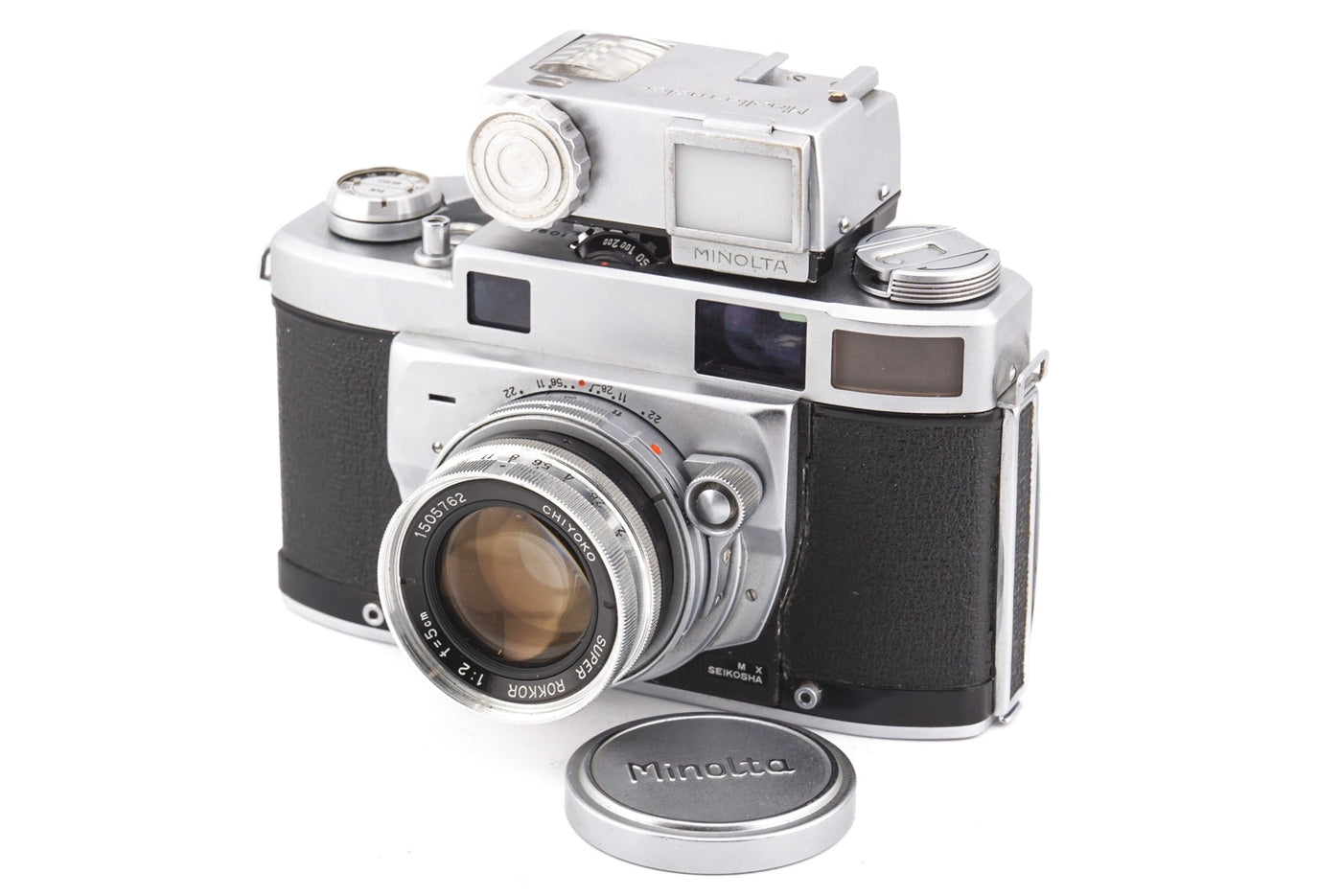 Minolta Super A + Minolta-Meter + (Chiyoko) 5cm f2 Super Rokkor · main image