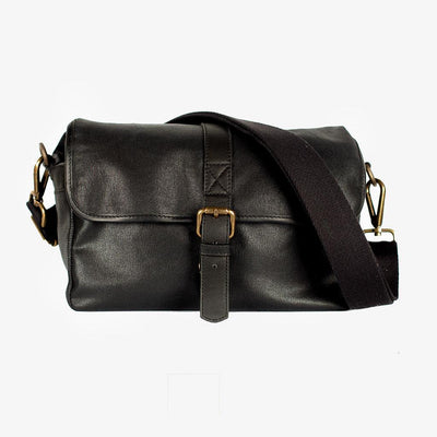 Paris Black Waxed Canvas Kameratasche