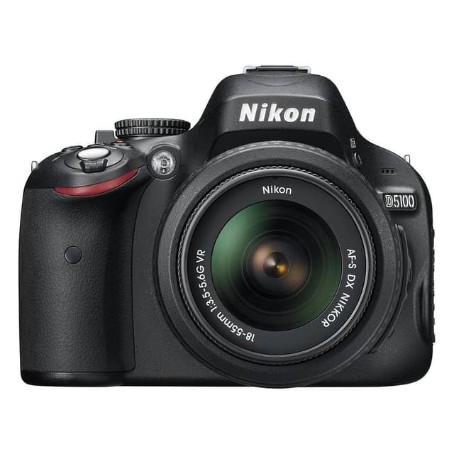 SLR D5100 - Schwarz + Nikon AF-S Nikkor 18-55mm f/3.5-5.6G VR f/3.5-5.6 · Hauptbild