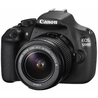 Canon EOS 1200D Spiegelreflexkamera - Schwarz + Canon EF-S 18-55mm f/3.5-5.6 III Objektiv · Hauptbild