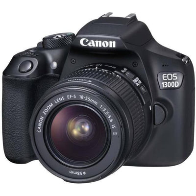 EOS 1300D SLR - Black + Canon Canon EF-S 18-55mm f/3.5-5.6 IS II f/3.5-5.6 