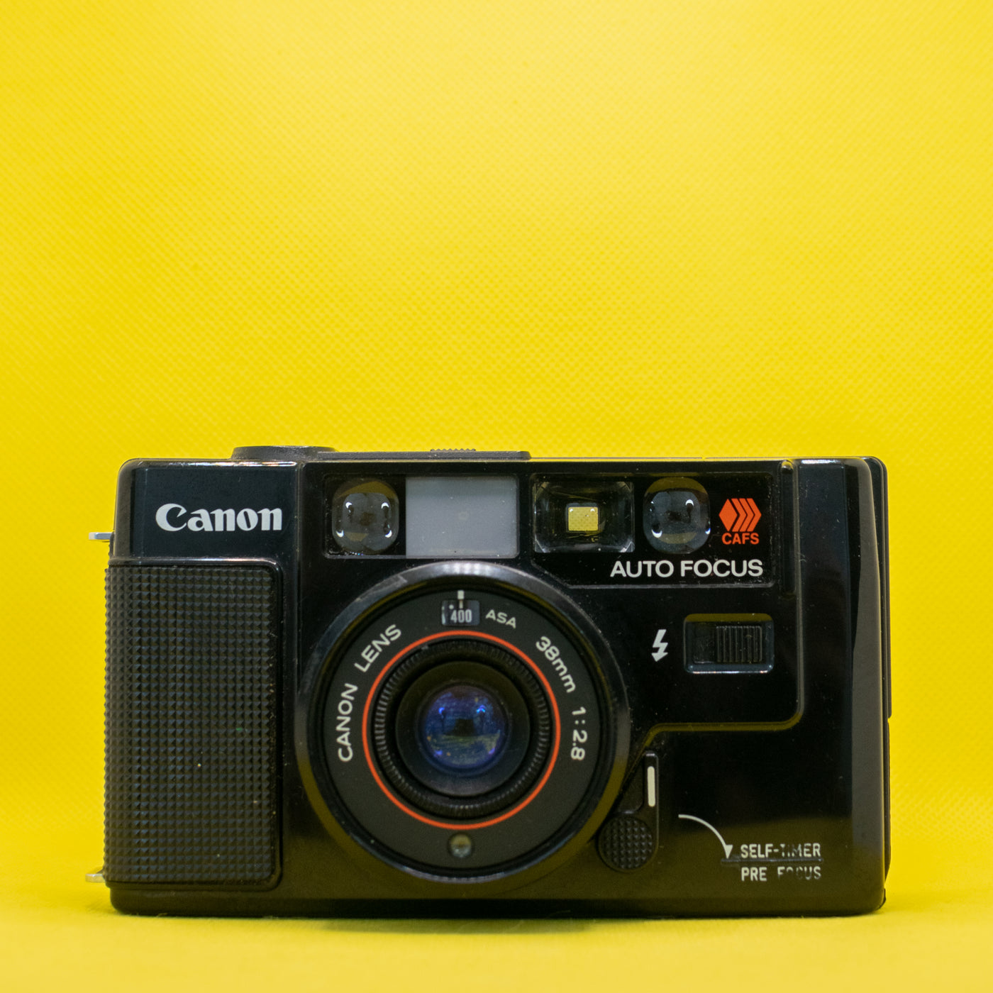 Canon AF35M – Vintage Premium Analog-Kamera 35mm Rangefinder · Hauptbild